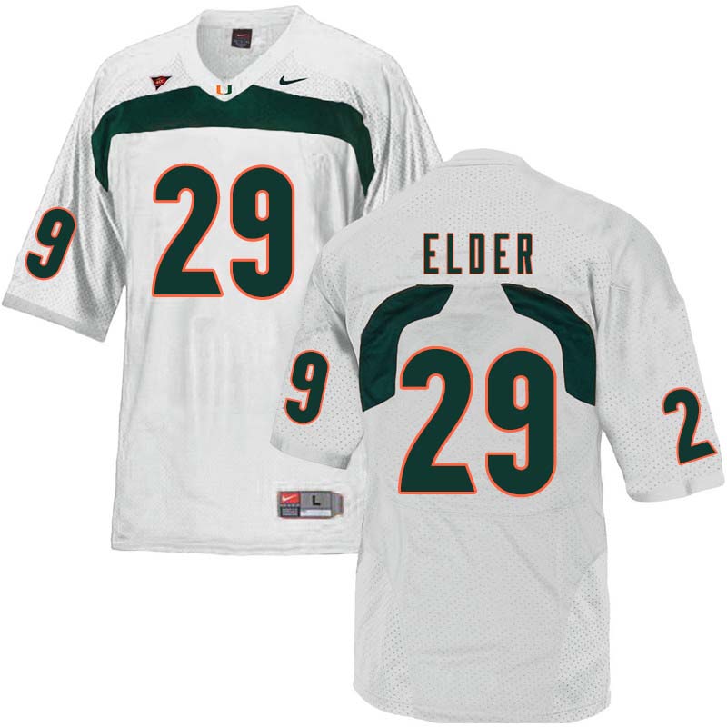 Nike Miami Hurricanes #29 Corn Elder College Football Jerseys Sale-White